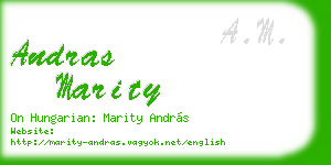 andras marity business card